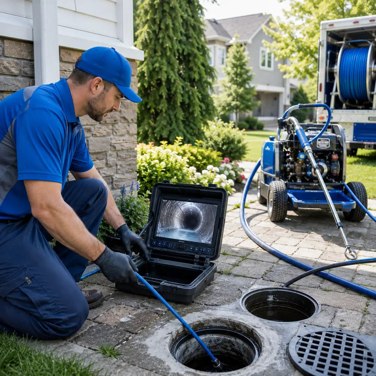 Outdoor drain cleaning professionals serving Earlville, NY